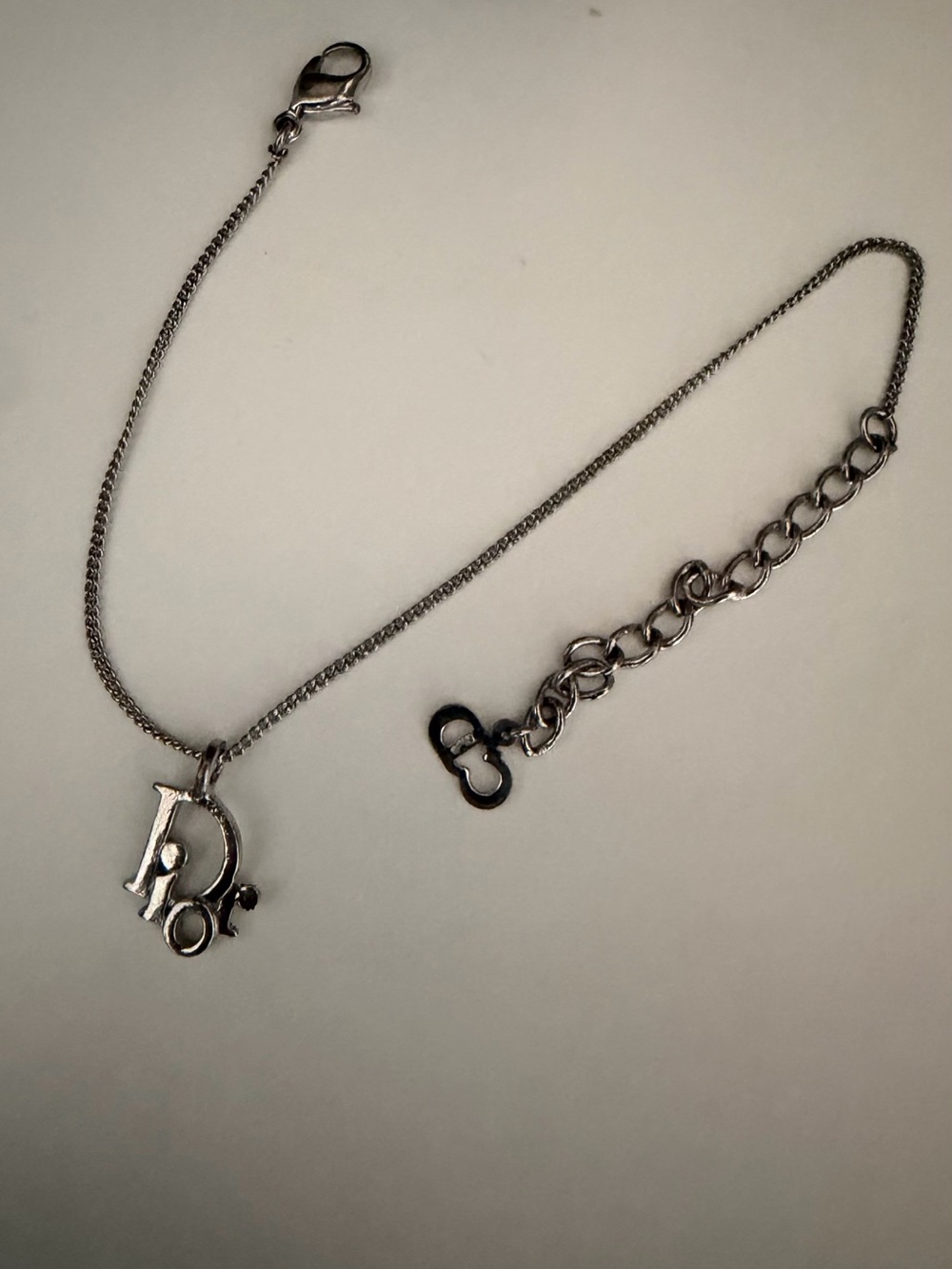 Silver Dior Pendant Bracelet- Women Accessories